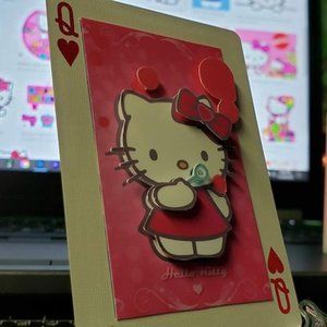 Hello Kitty - 3D Art Card Collectible Gift - w/Display Stand & Gift Box